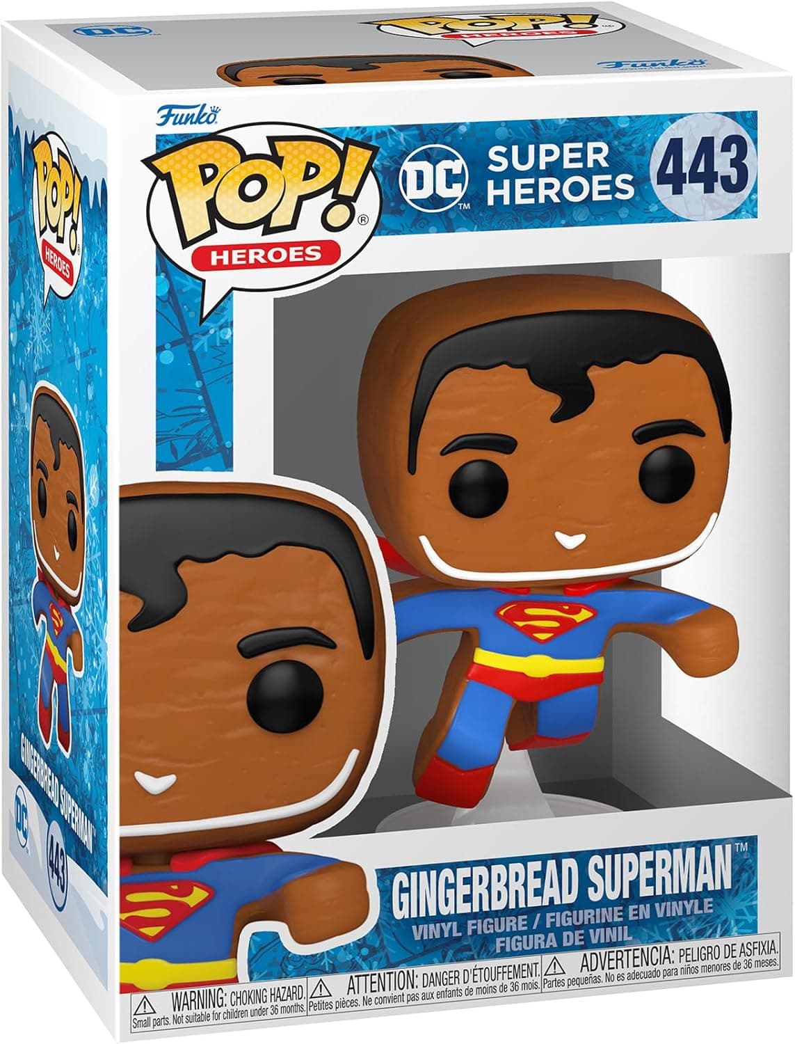 Funko Pop! Heroes: DC Holiday - Superman - Bolacha de gengibre - DC Comics - Figura de vinil colecionável - ideia de presente - Mercadoria oficial 