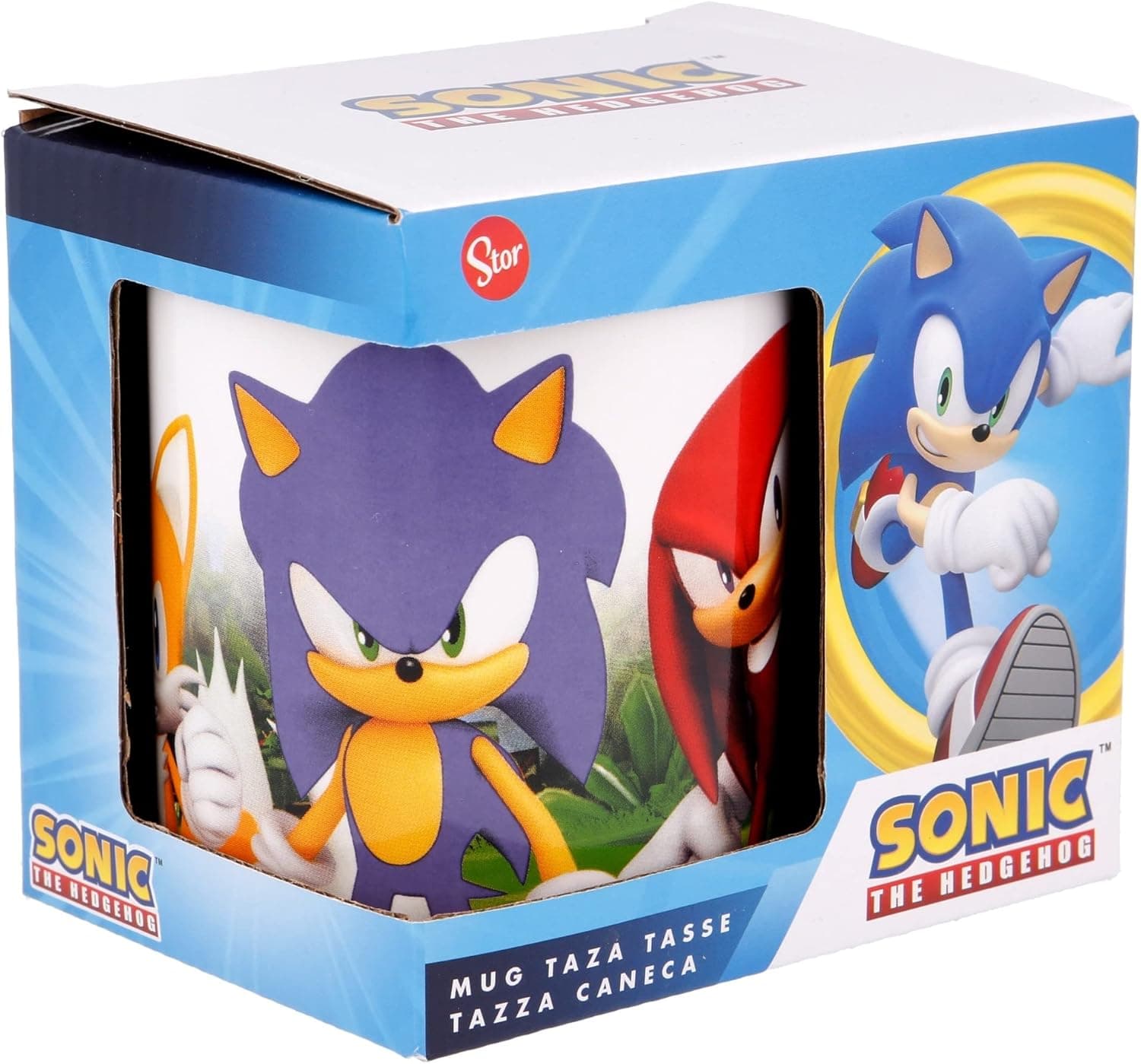 Caneca de cerâmica de 325 ml em caixa de presente Sonic