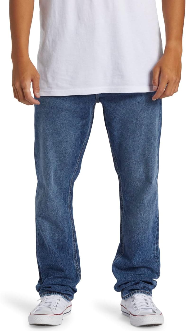 Quiksilver Voodoo Surf Aged - Calças de ganga de corte reto para homem