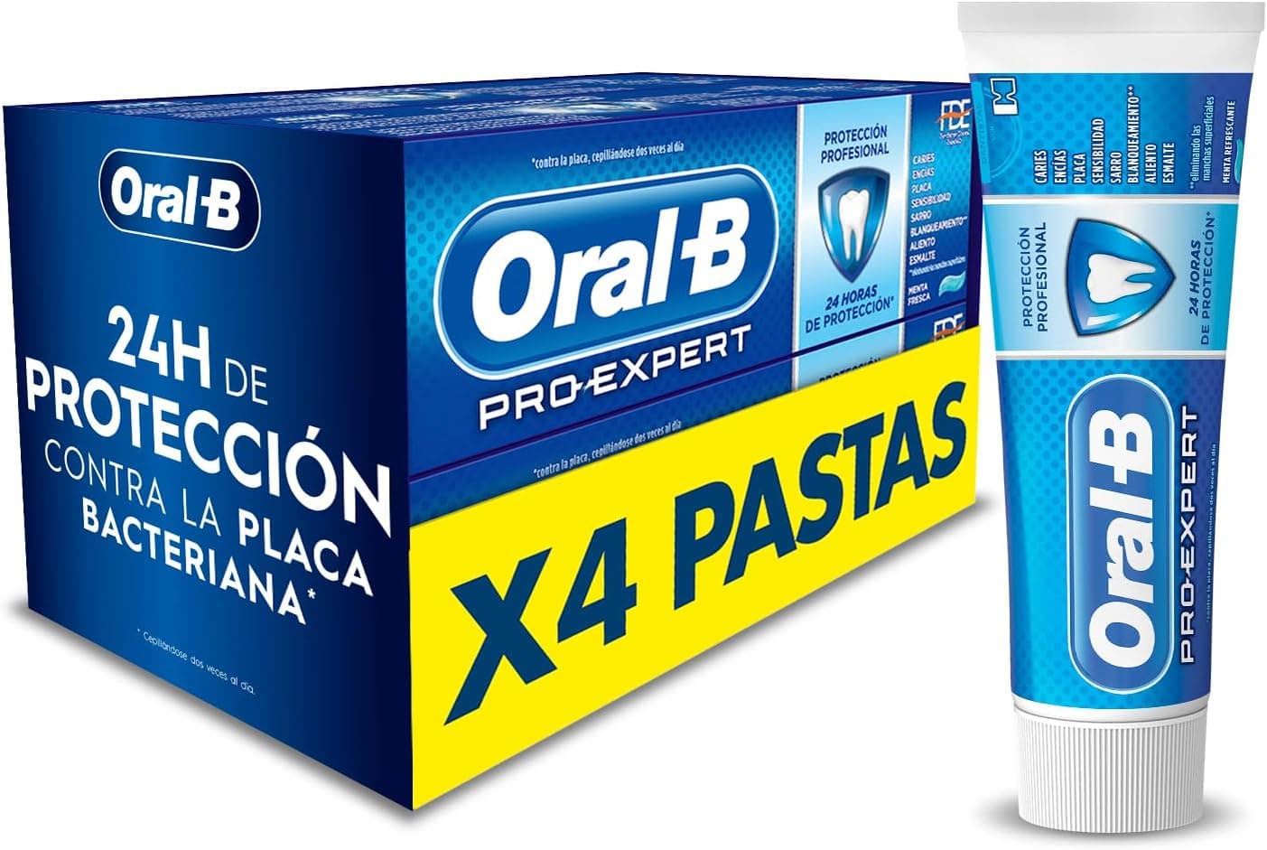 Oral-B Pro-Expert Proteção profissional pasta dentífrica, pack poupança 4 x 125 ml
