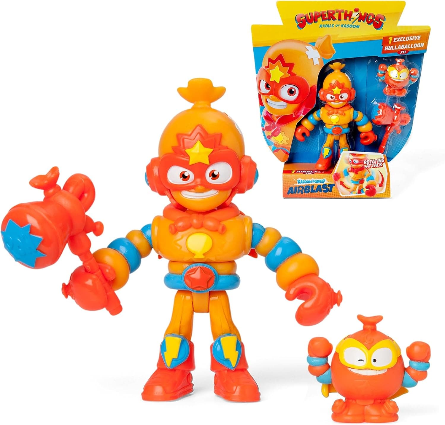 SuperThings Kazoom Power Mission AirBlast | Figura articulada Kazoom Kids com acessório e personagem exclusiva