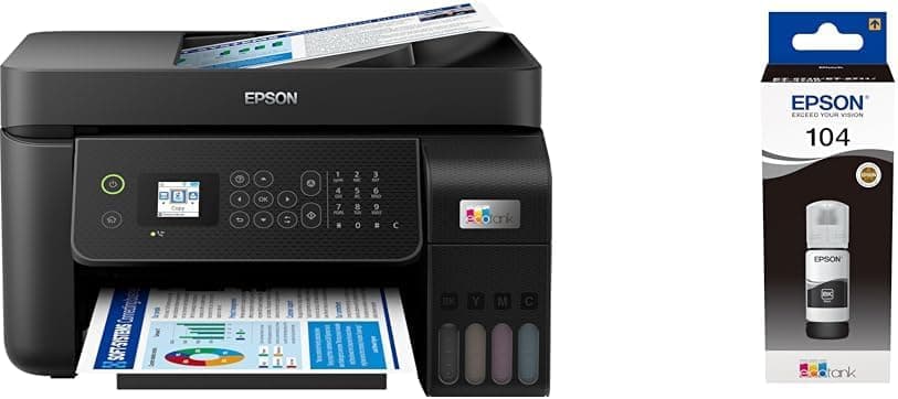 Epson EcoTank ET-4800 com garrafa de tinta preta adicional