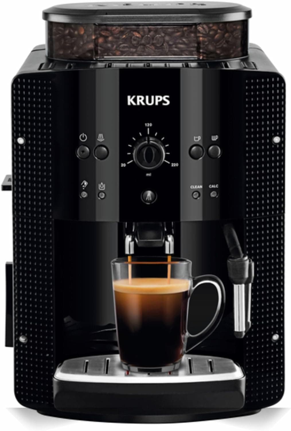 Krups Roma EA810870 Máquina de café super automática, moinho cônico de metal, com seleção e intensidade de café, a vapor, 2 bicos, inclui kit limpeza