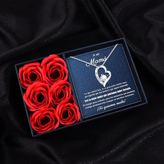 VGWON Colar para mulher em caixa de oferta para dia da Mãe