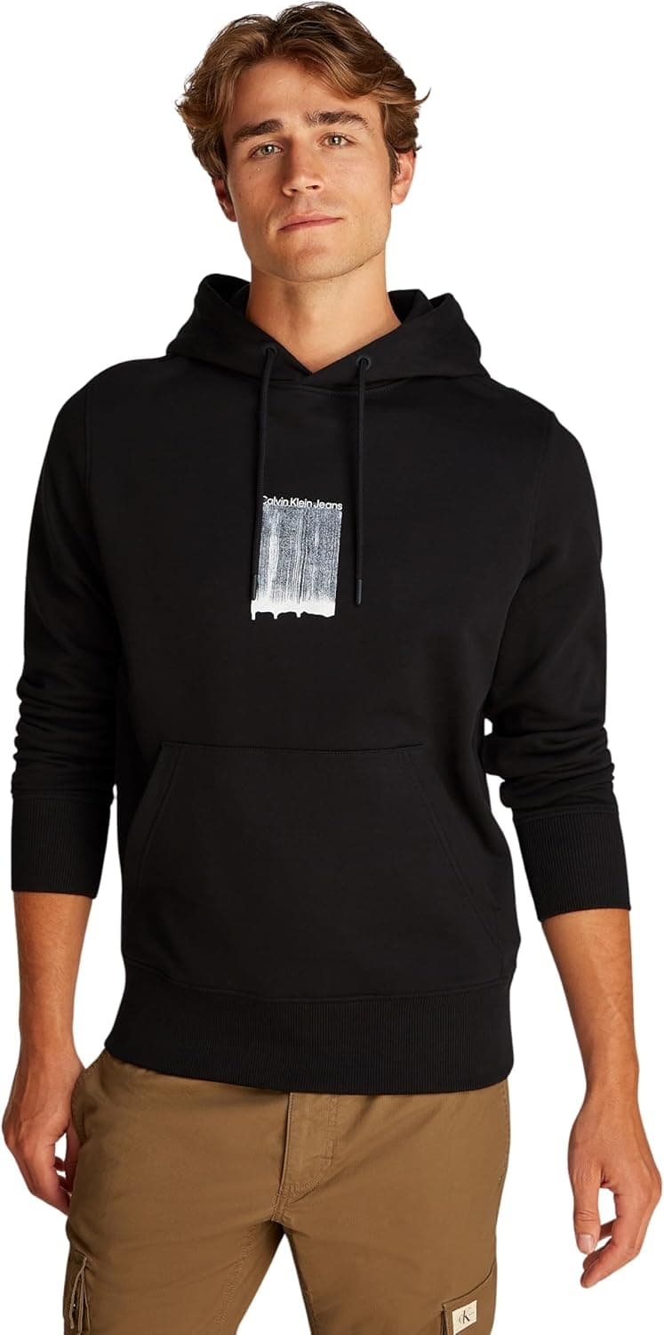 Calvin Klein J30J327525 | Camisola com capuz em algodão regenerativo com punhos canelados