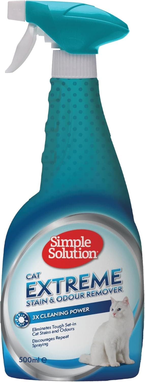 Simple Solution Extreme Cat | Spray enzimático removedor de nódoas e odores para gatos, 500 ml