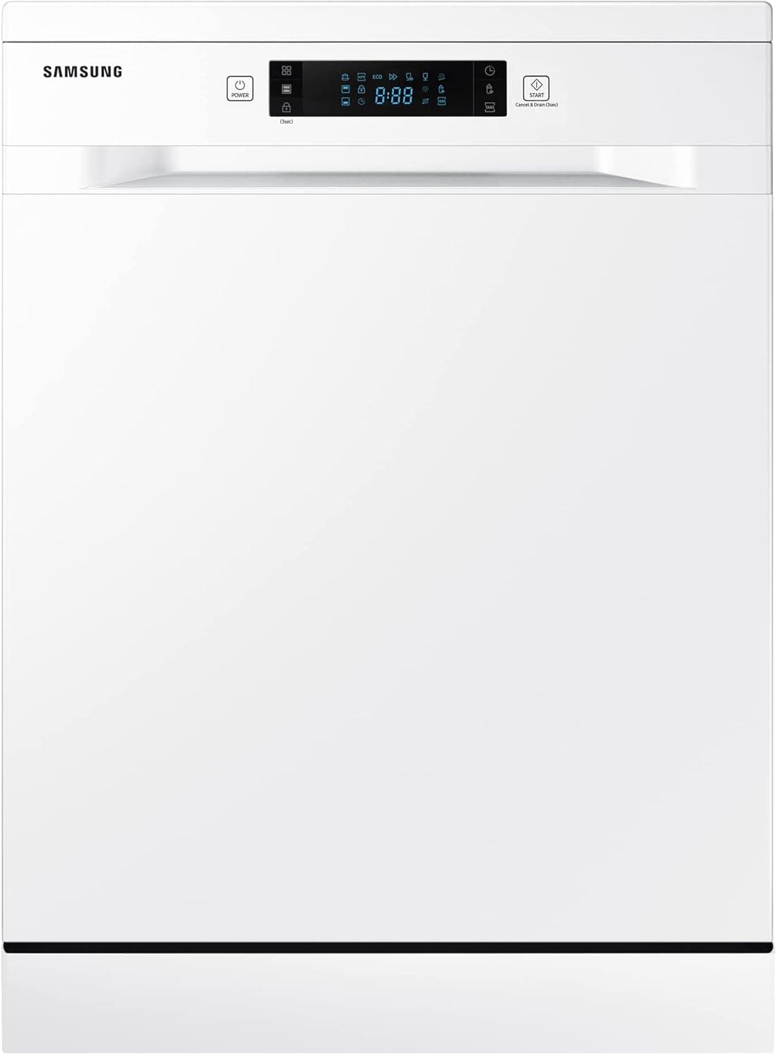 Samsung DW60M6050FW/EC Lava-louças independente, 14 espaços, máquina de lavar louça, 60 cm, branco, com terceira bandeja