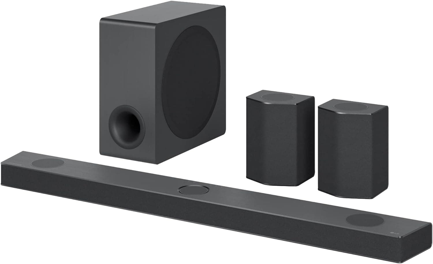 LG S95QR - Barra de som inteligente, 810 W, 9,1,5 canais, 5 altifalantes Atmos verticais, colunas traseiras incluídas, som envolvente Dolby Atmos, dst: X e IMAX, cor preta