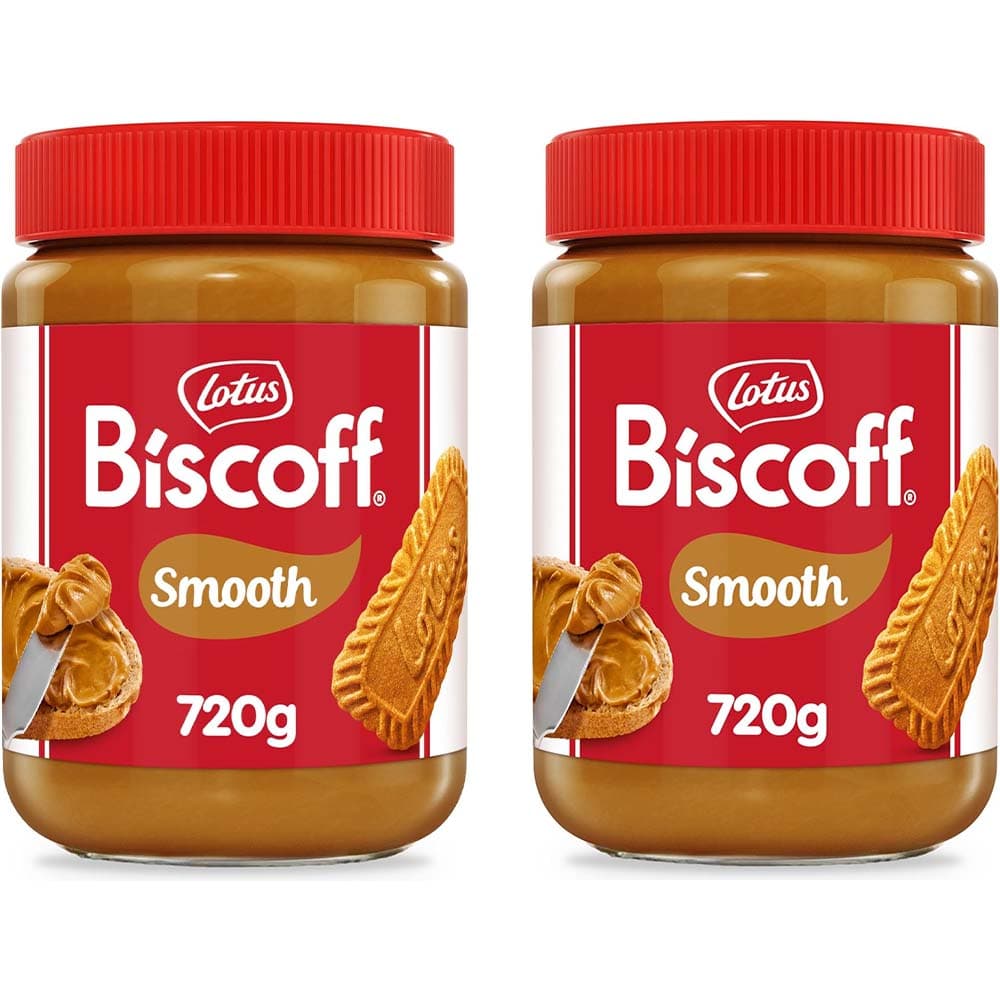 Lotus Biscoff Creme doce para espalhar, cremoso | sabor de bolachas caramelizadas, 720 g x 2