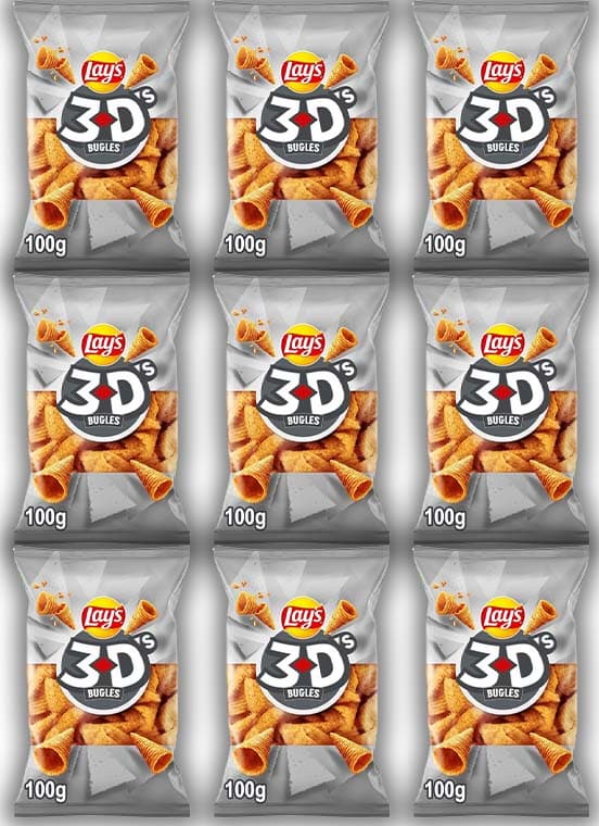 Lay'S Buggles 3D originais, 100 g x 9