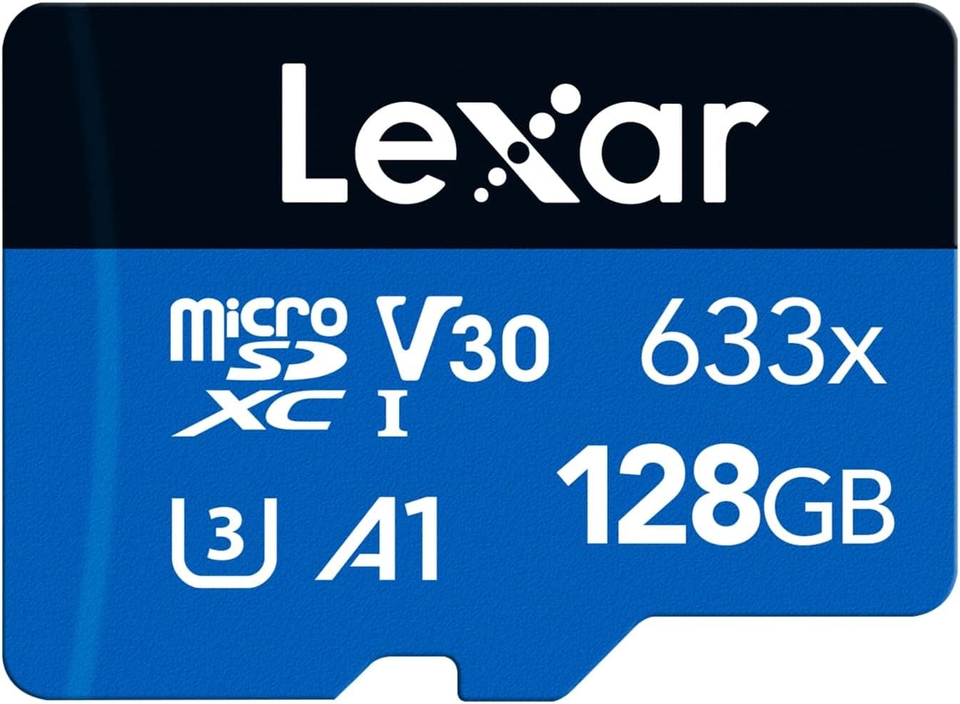 Lexar 633x MicroSDXC 128 GB | Cartão de memória UHS-I com adaptador SD e velocidade até 100 MB/s