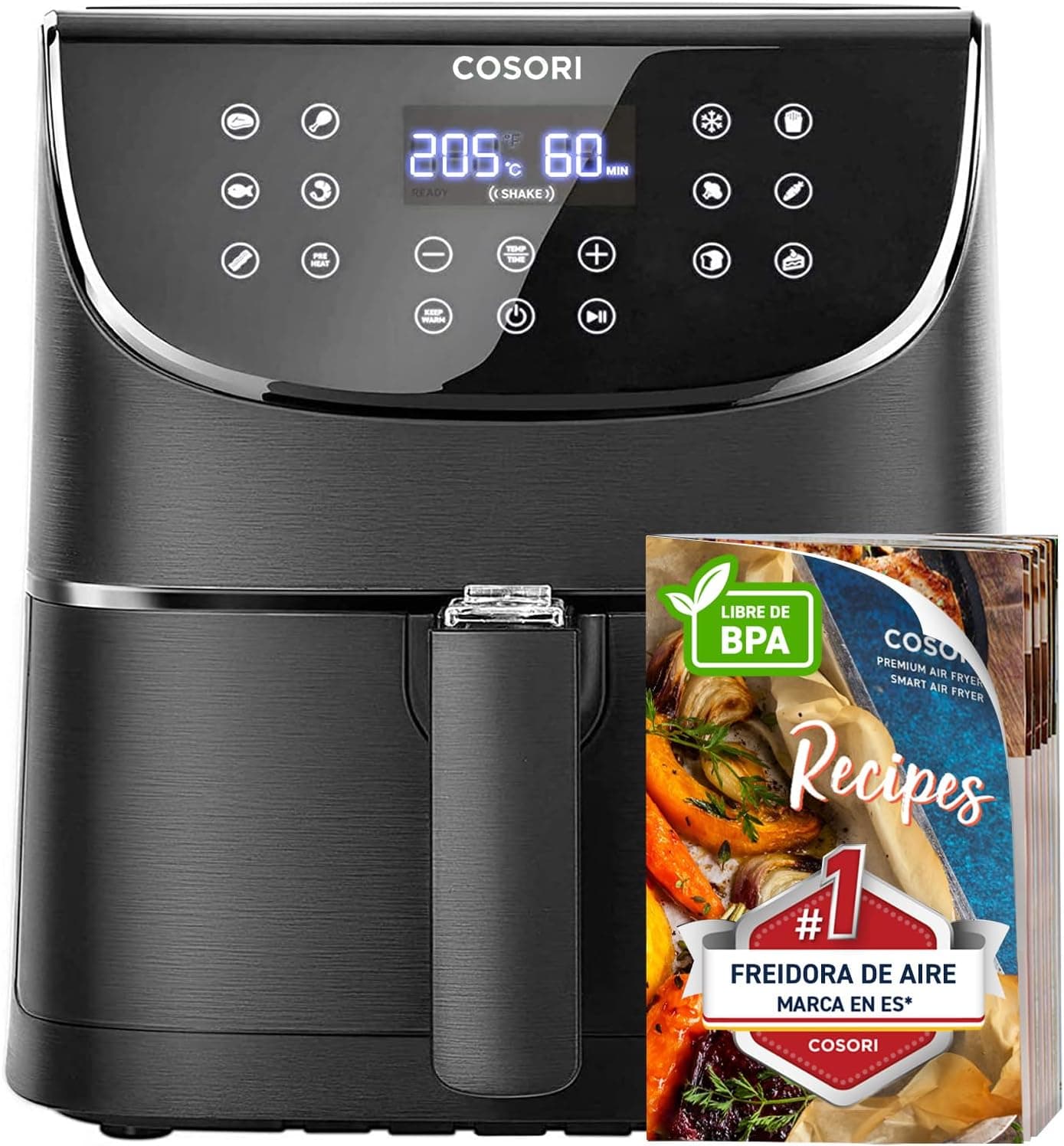 COSORI Fritadeira sem óleo 5,5 l, preto