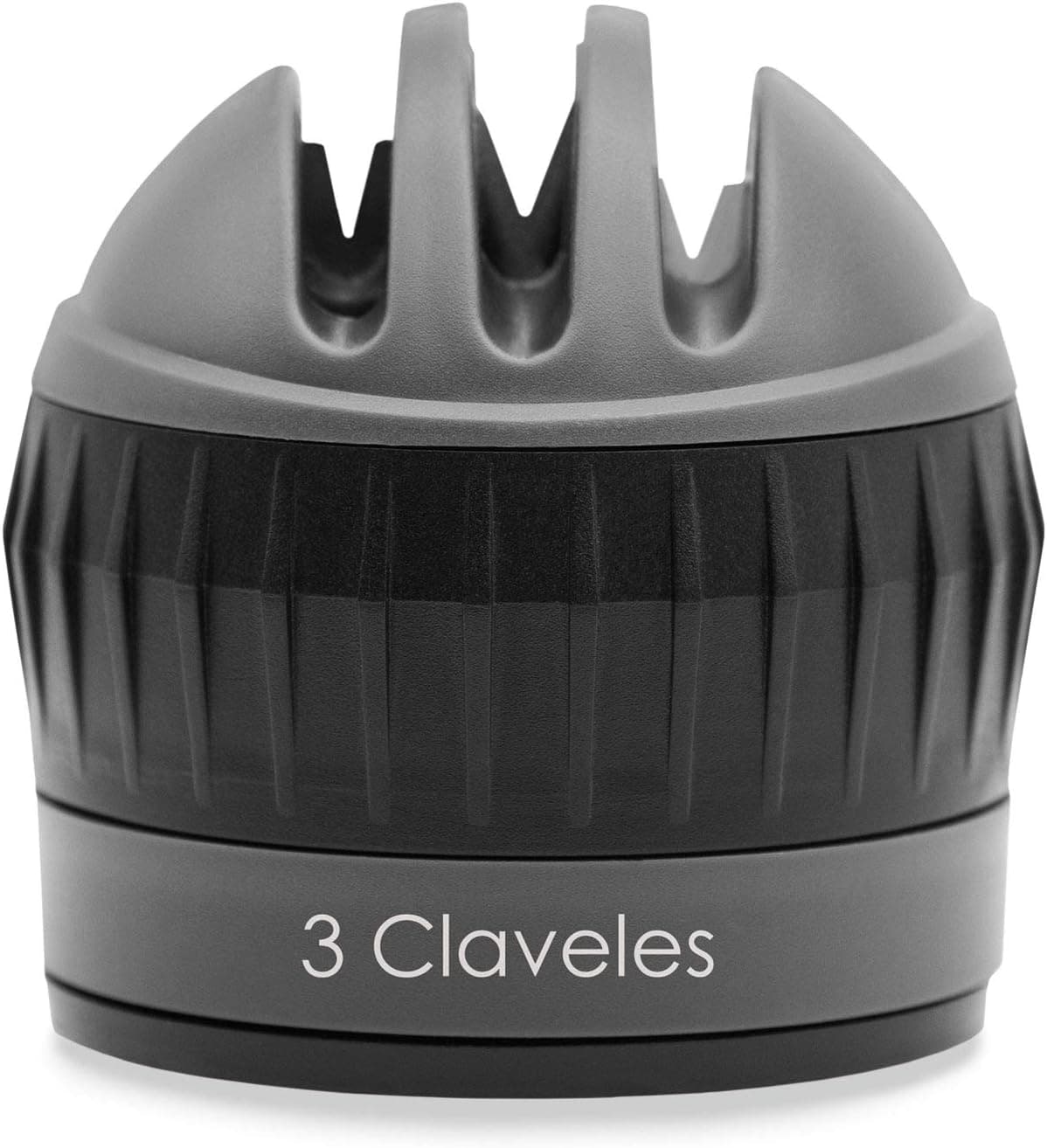 3 Claveles | Afiador de facas manual com ventosa e 3 fases, 6 cm