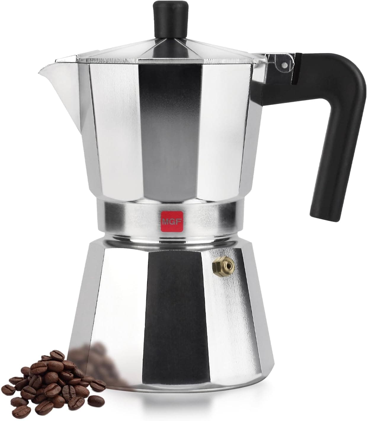 MAGEFESA Catual | Cafeteira italiana em alumínio para 6 chávenas compatível com fogões exceto indução
