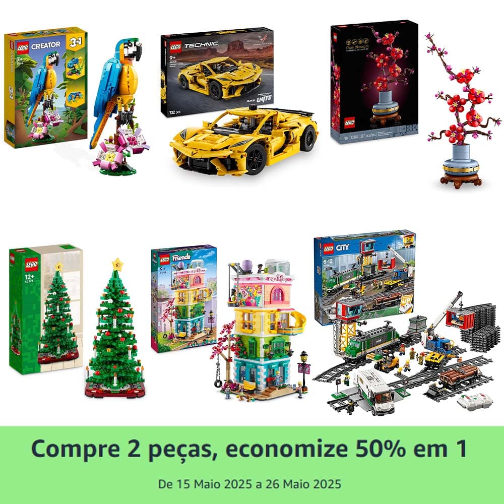 LEGO - 50% em 1 na compra de 2