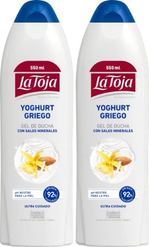 La Toja Yoghurt Griego | Gel de banho cremoso com aroma a amêndoas, 550 ml
