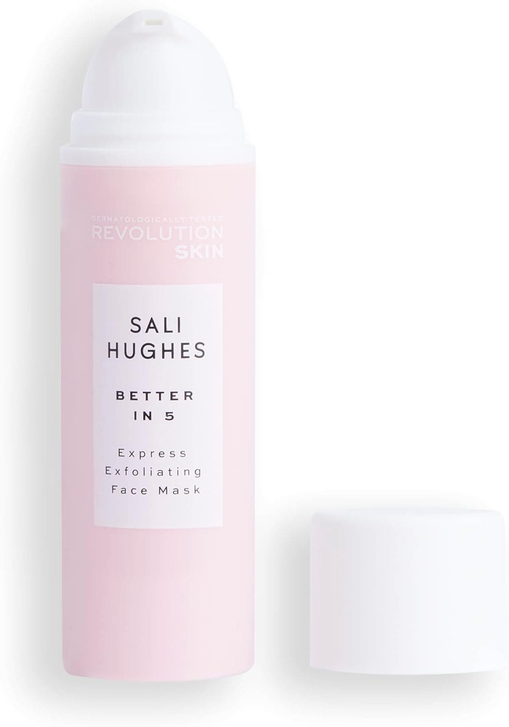 Revolution Beauty London Skincare X Sali Hughes máscara de esfoliante Express Better in 5, dá brilho à pele apagada, para todos os tipos de pele, 50 ml
