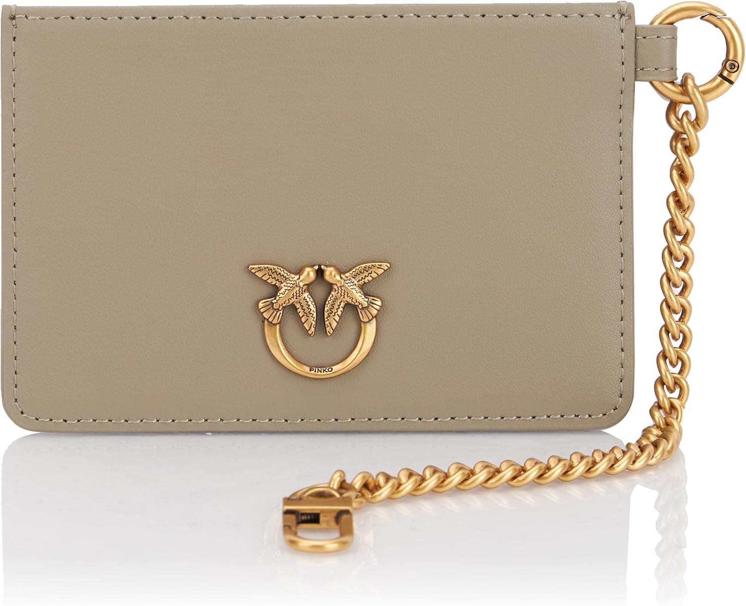 Pinko Porta-cartões de pele de bezerro para mulher