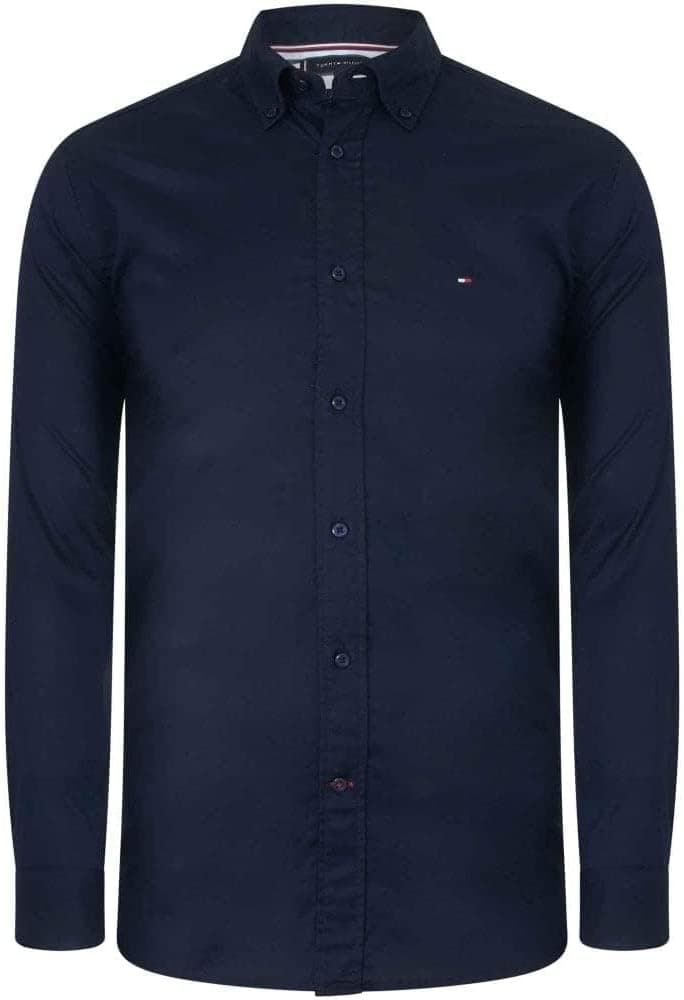 Tommy Hilfiger T-shirt Core Flex Popelina RF camisa casual para homem