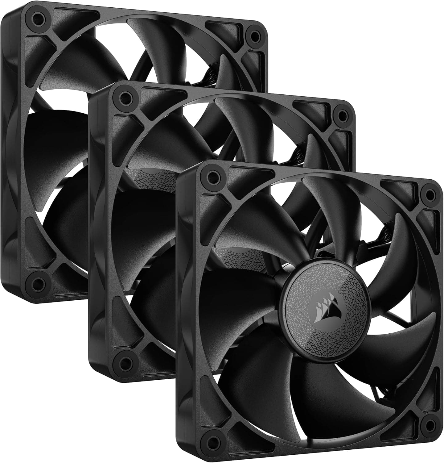 Corsair iCUE Link RX120 | Pack de 3 ventoinhas PWM de 120 mm com hub para sistemas iCUE Link