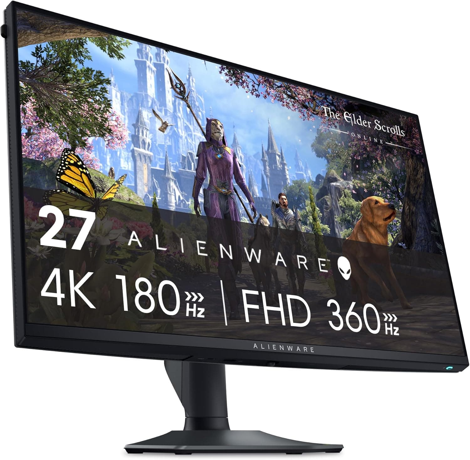Alienware AW2725QF 27" 4K UHD (3840 x 2160), monitor de jogos, 360Hz, Fast IPS, 0,5 ms, compatível com NVIDIA G-Sync, 95% DCI-P3, HDR600, Dolby Vision, USB-C, DisplayPort, 2X HDMI. 4X, USB