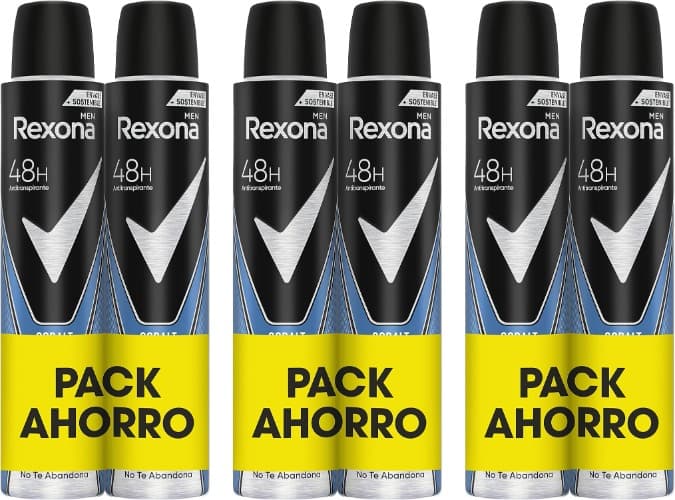 Rexona Cobalt Dry Desodorizante Antitranspirante em aerossol 2x200ml | Protege contra o odor e a transpiração