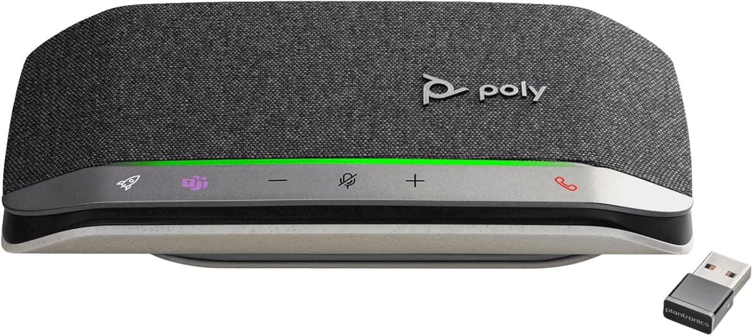 Poly Altifalante mãos-livres pessoal e inteligente Bluetooth Poly Sync 20 (Plantronics) - adaptador Bluetooth USB-A - ligação ao telemóvel via Bluetooth, ligação ao PC/Mac através de chave BT600