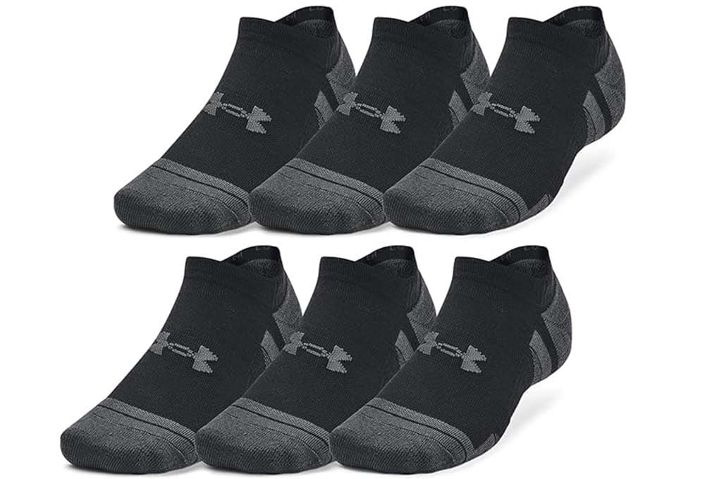 Under Armour Ua Performance Tech Meias unissexo para adulto, pack de 6 pares