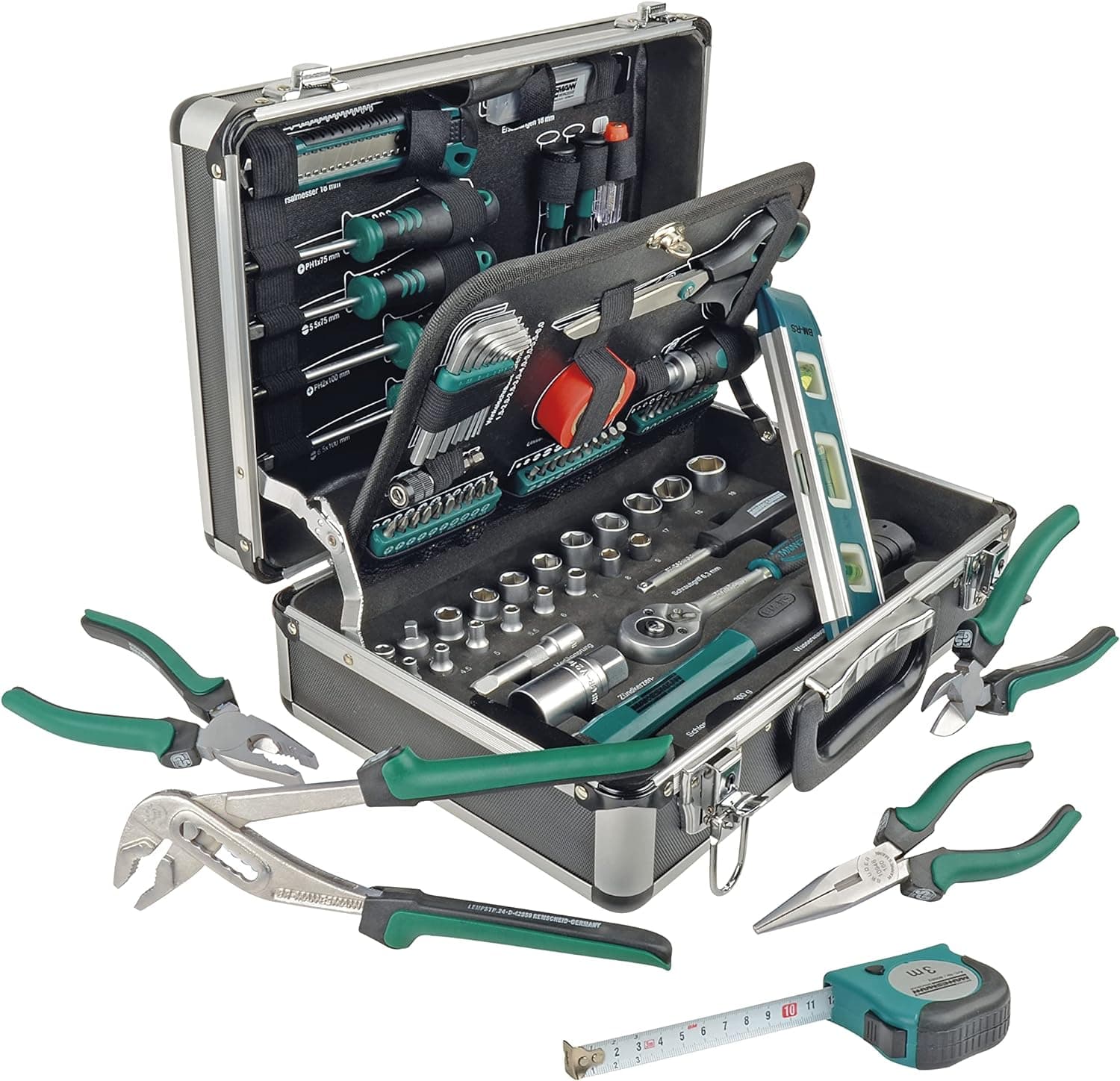 Mannesmann, Tools Set Tool Box, alumínio, 1 peça, M29067