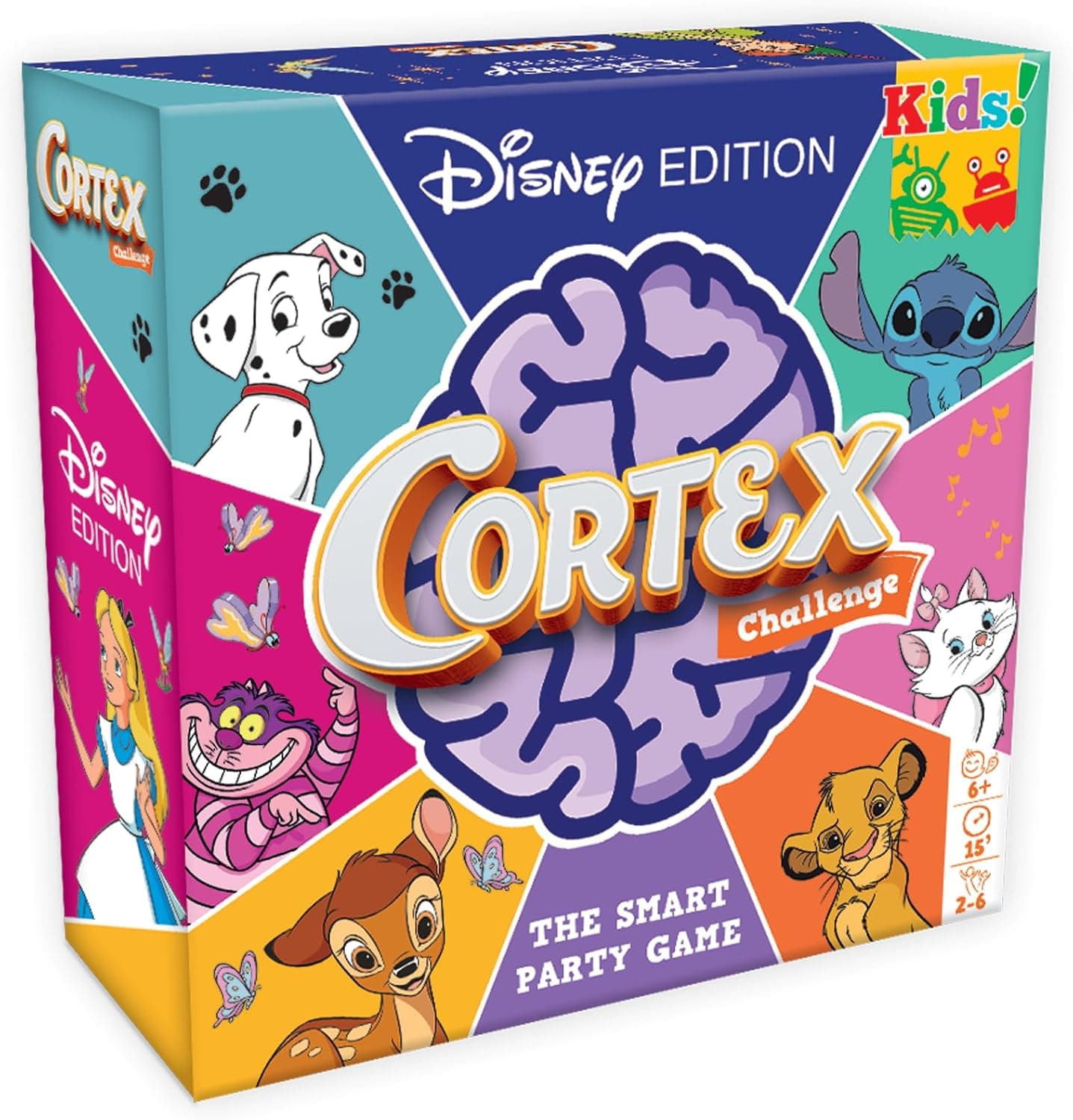 Zygomatic | Cortex Kids Disney Edition | Desfie o seu cérebro com este divertido jogo de cartas! | A partir de 6 anos | 2 a 6 jogadores | 15 minutos por partida, multilinguagem (inclui espanhol)