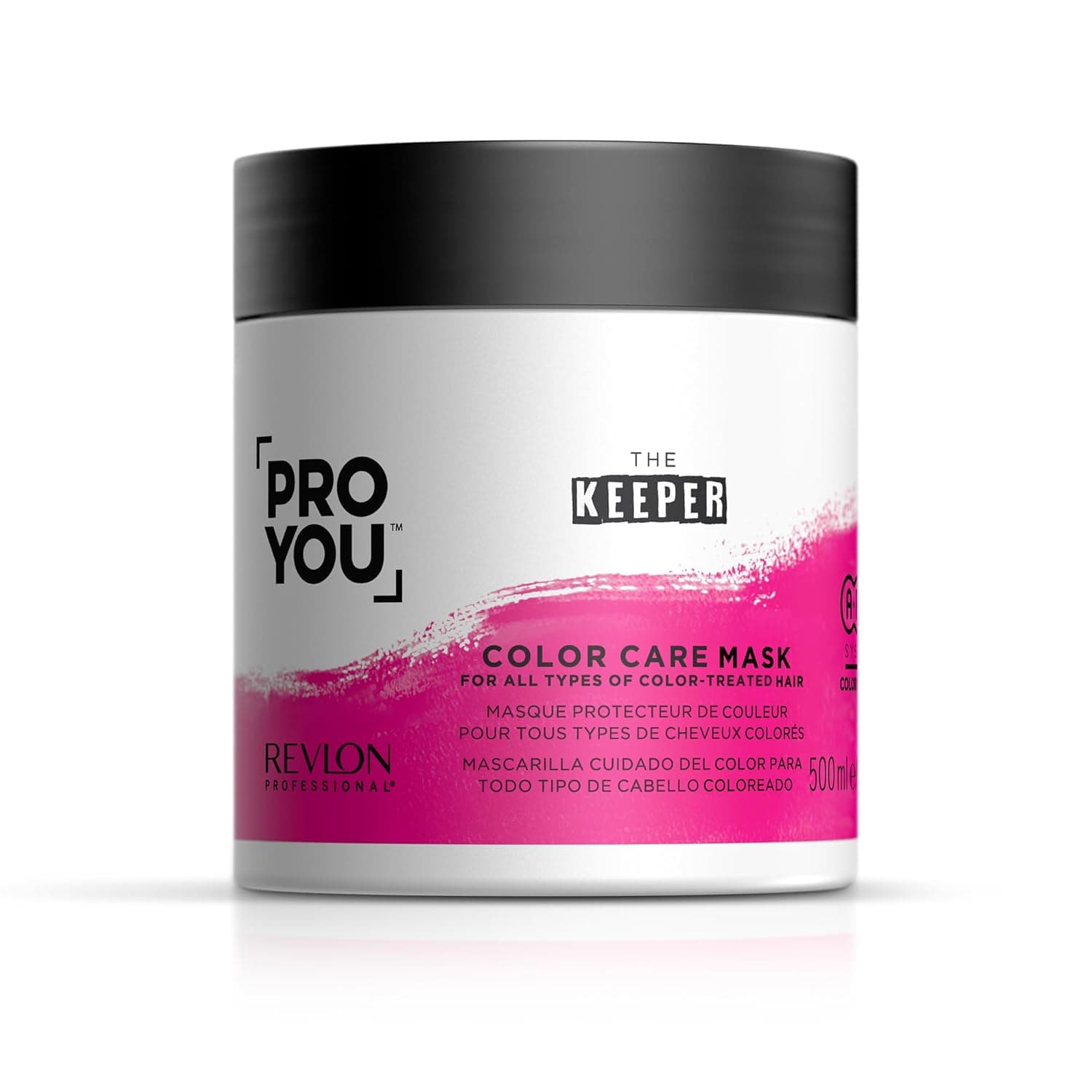 REVLON PROFESSIONAL ProYou Máscara de cuidados com a cor, para cabelos tingidos, fórmula com tecnologia de defesa de cores, hidratada, protege e mantém a cor intensa, gama de cores The Keeper, 500 ml