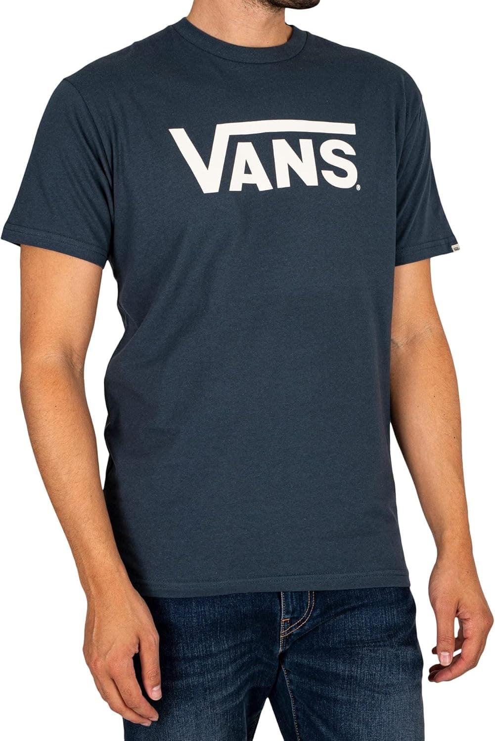 Vans Oyster River Tfo Chest Logo Shortsleeve Polo (Reg) Dark Sapphire t-shirt para homem