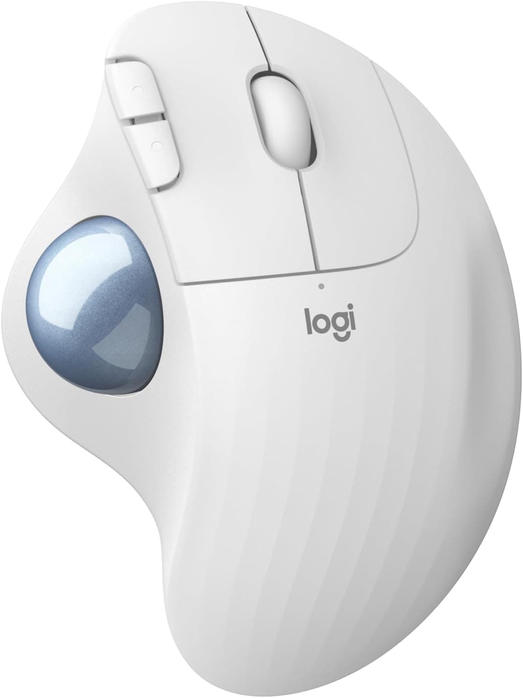 Logitech ERGO M575 Rato Trackball sem fio, controlo simples com o polegar, precisão e rastreamento suave, design ergonómico, para Windows, PC e Mac, com Bluetooth e USB, branco
