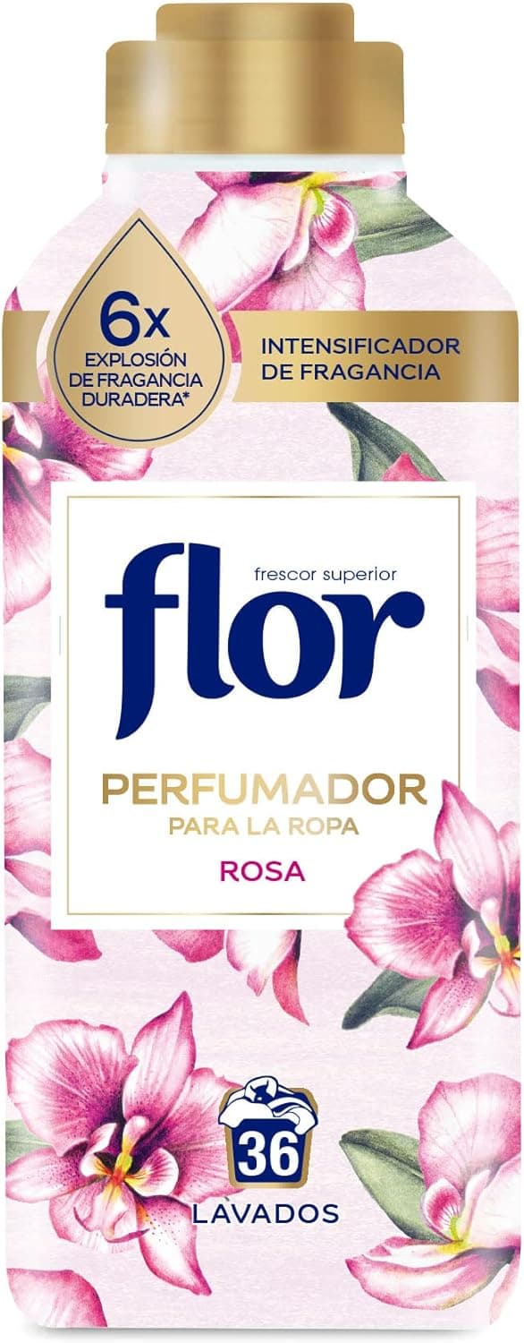 Flor Perfumador de roupa com fragrância floral rosa, até 36 doses, 720 ml, 1 unidade