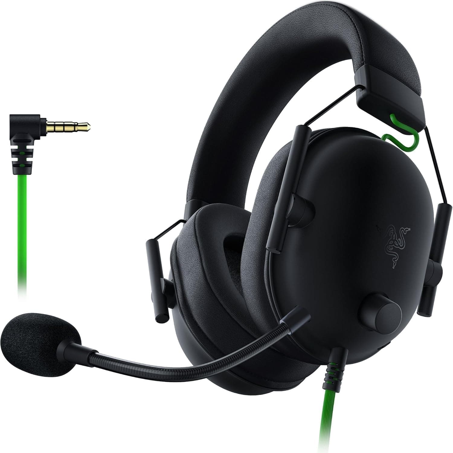 Razer BlackShark V2 X Auriculares Gaming (auriculares com cabo com controlador de 50 mm, supressão de ruído para PC, Mac, PS4, Xbox One e Switch) preto