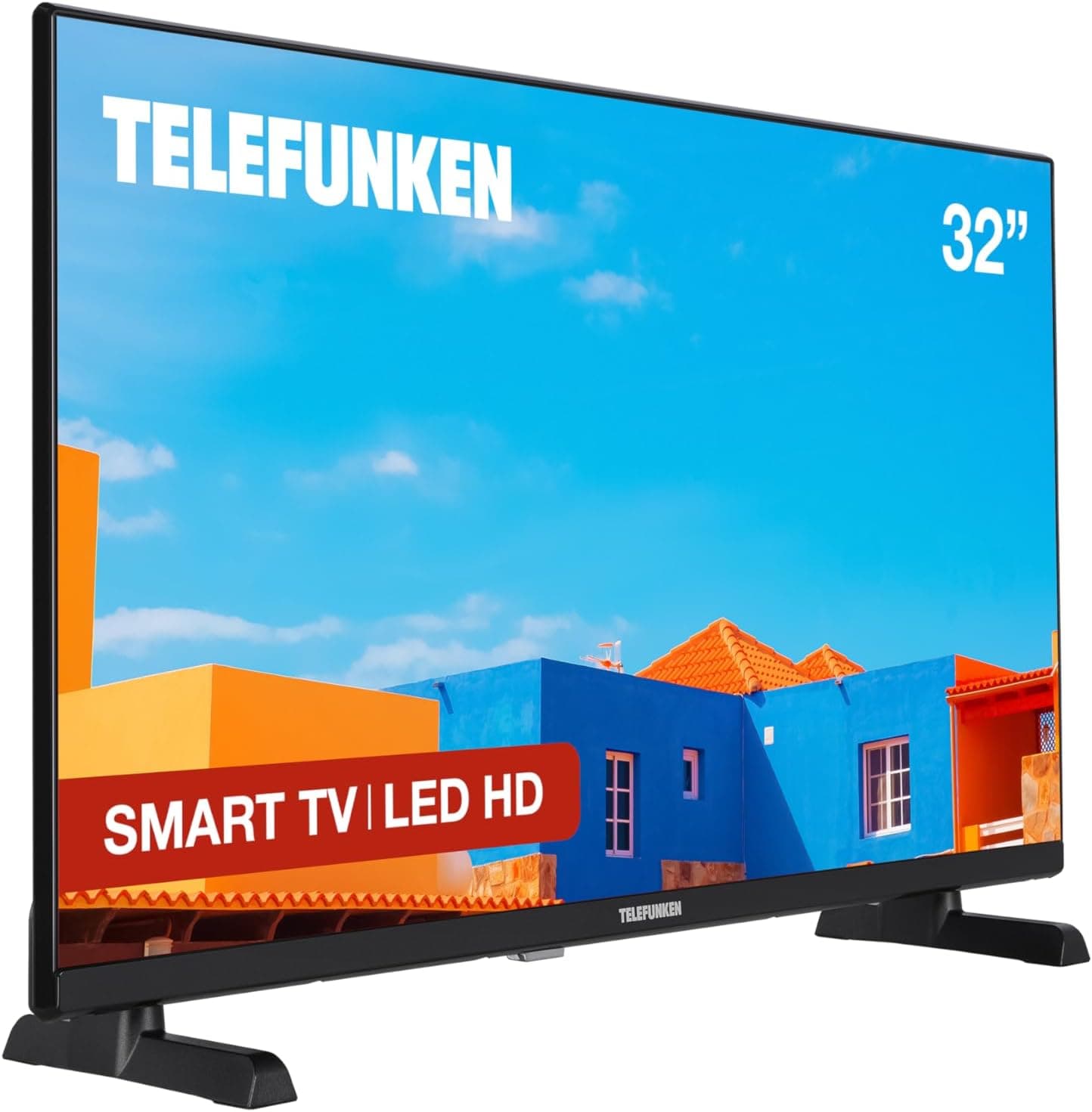 Telefunken 32DTHV725 2025 32'' - Smart TV HD HDR, design sem molduras, áudio dolby