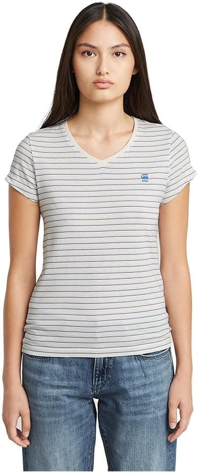 G-STAR Plein Air Highlight Stripe | T-shirt feminina com riscas