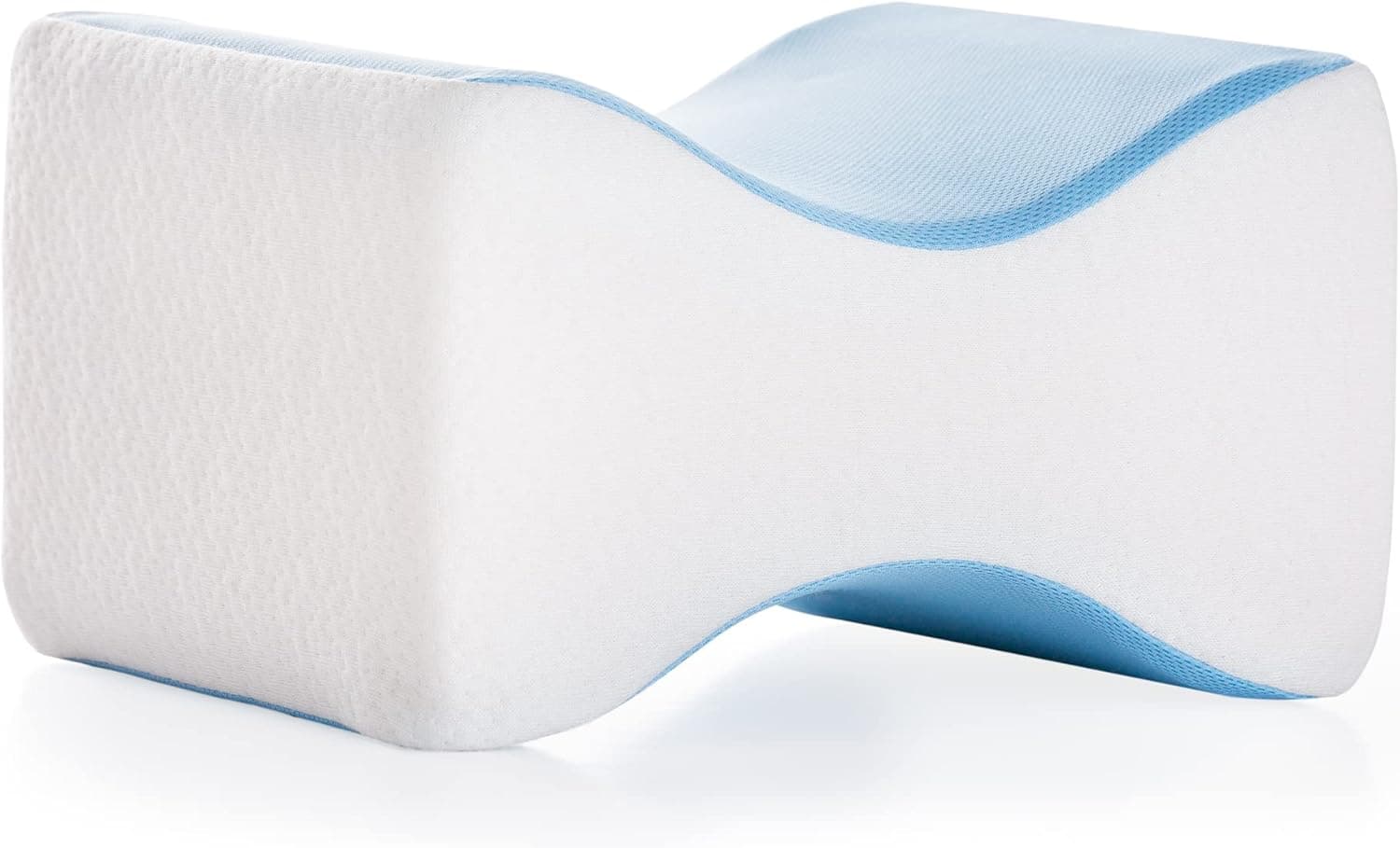 Linenspa Almofada ergonómica Linenspa de espuma viscoelástica para pessoas que dormem de lado, cor branca, 25 x 20 x 15 cm