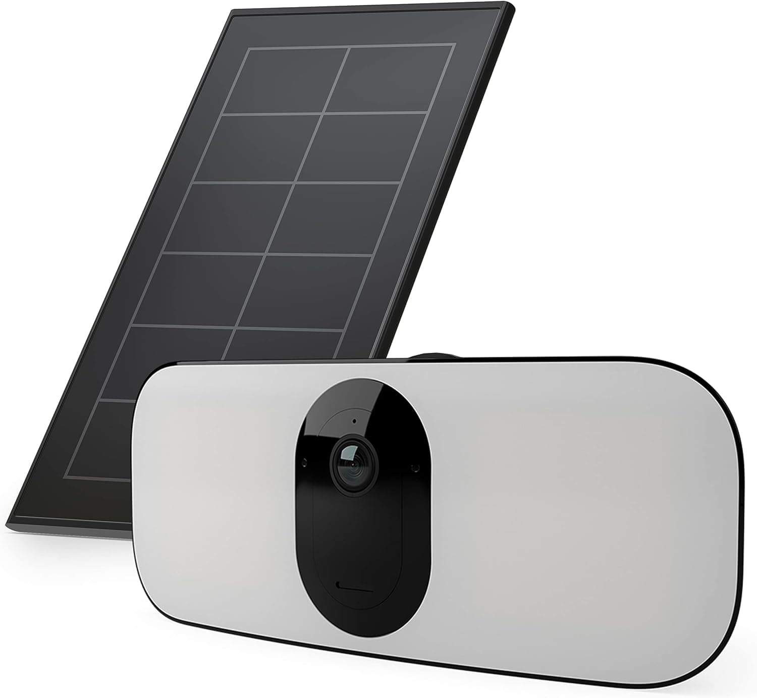 Arlo Floodlight Câmara de vigilância WiFi exterior, sem fios, 2K HDR, visão noturna de 160°, foco e alarme incorporados, detecção de movimento, áudio bi-direcional, teste de arco seguro incluído,