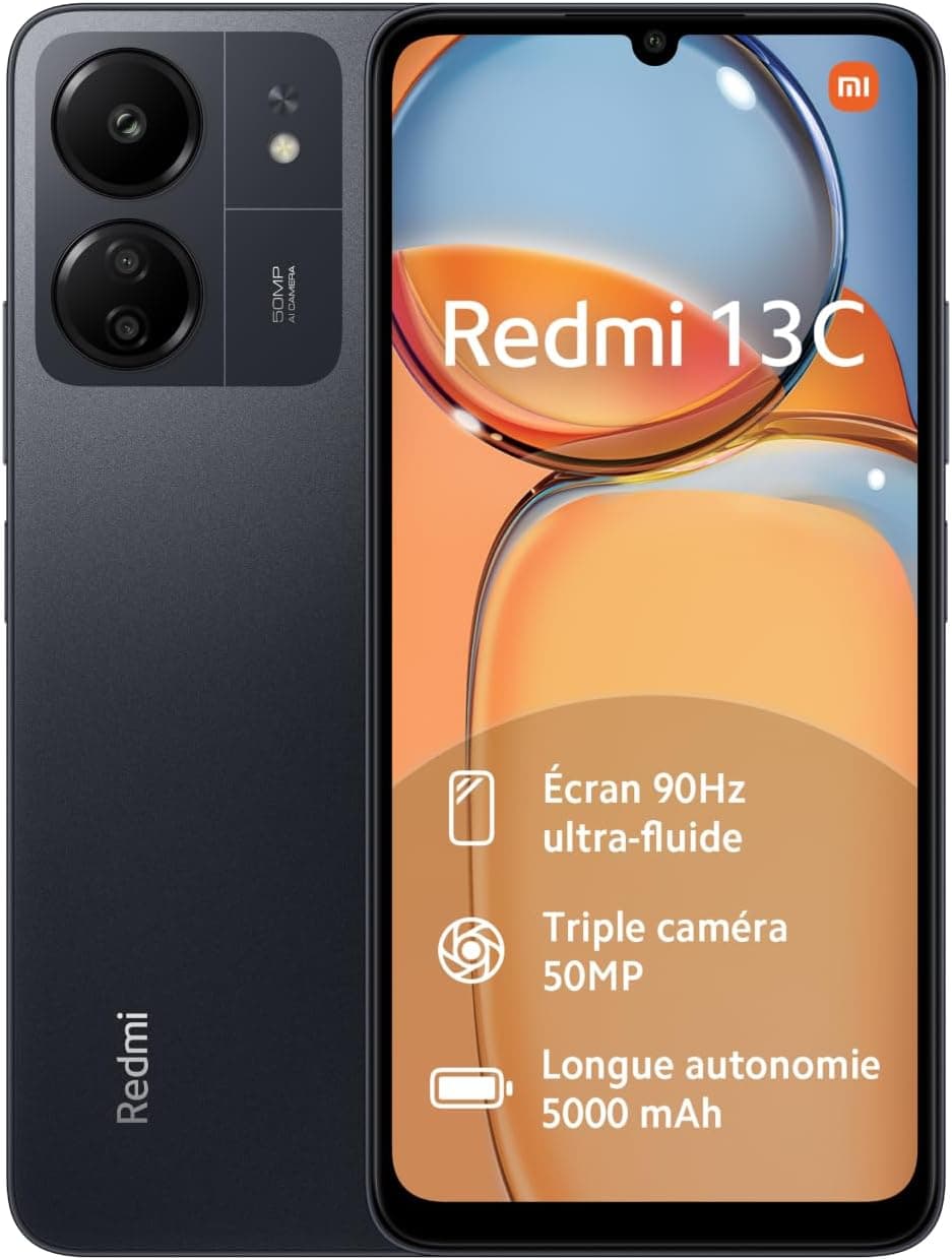 Smartphone XIAOMI REDMI 13C NFC 6,74" 4G HD + DUALSIM A13.0 6GB/128GB MIDNIGHT BLACK