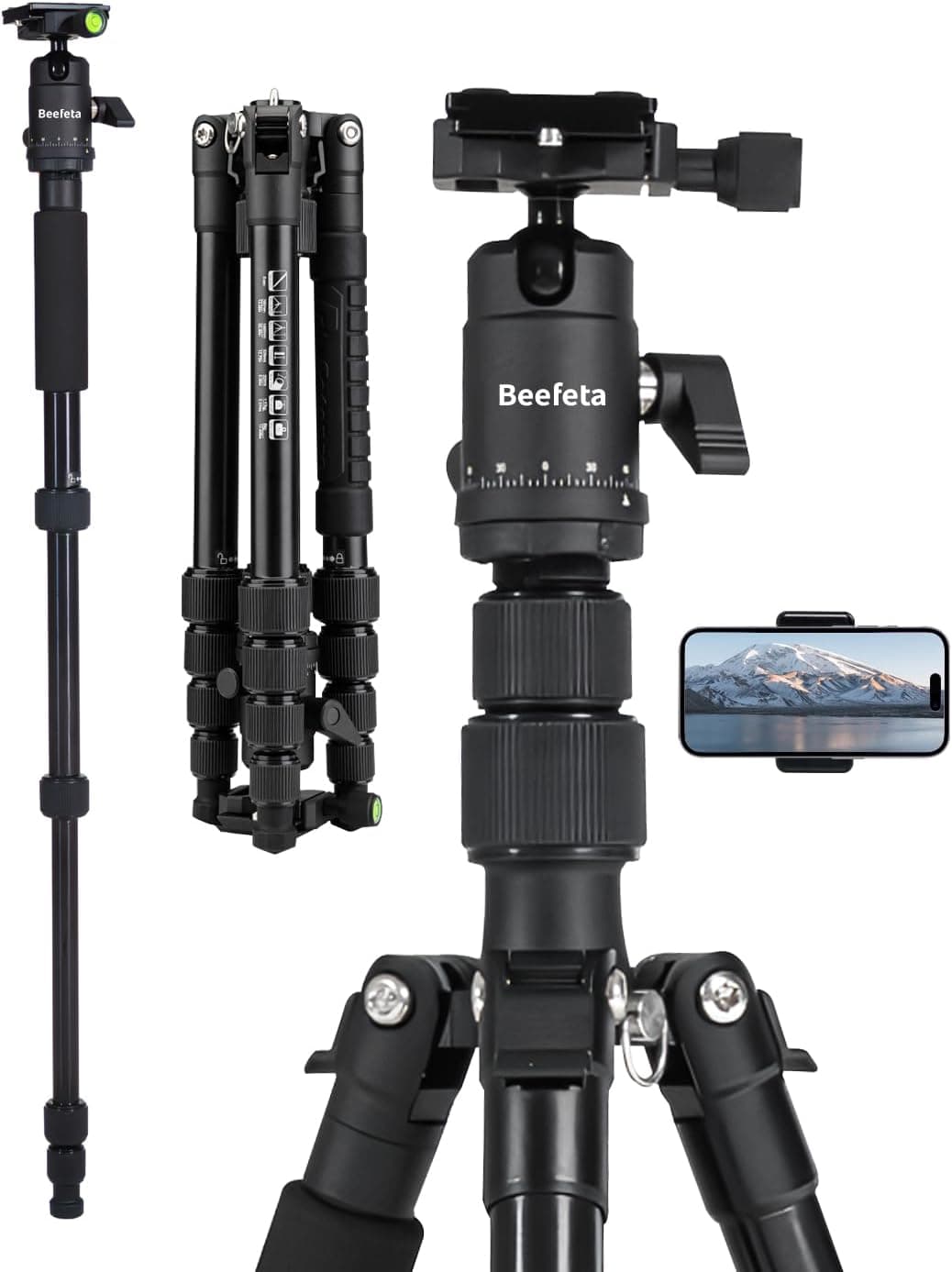 Beefeta | Tripé para câmara reflex compacto e leve para viagem