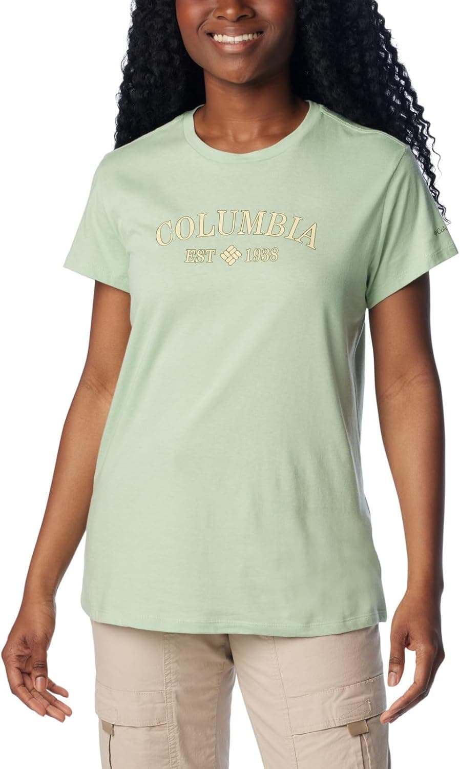Columbia Trek - T-shirt gráfica de manga curta para mulher