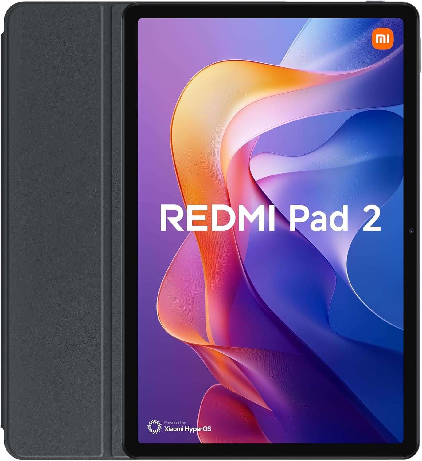 Xiaomi Redmi Pad 2 + Capa para tablet de 11" 2,5 K (MediaTek G100-Ultra, 4 GB de RAM, 128 GB de ROM, WiFi 5 + Bluetooth 5,3, bateria de 9000 mAh, carregador não incluído), cinzento