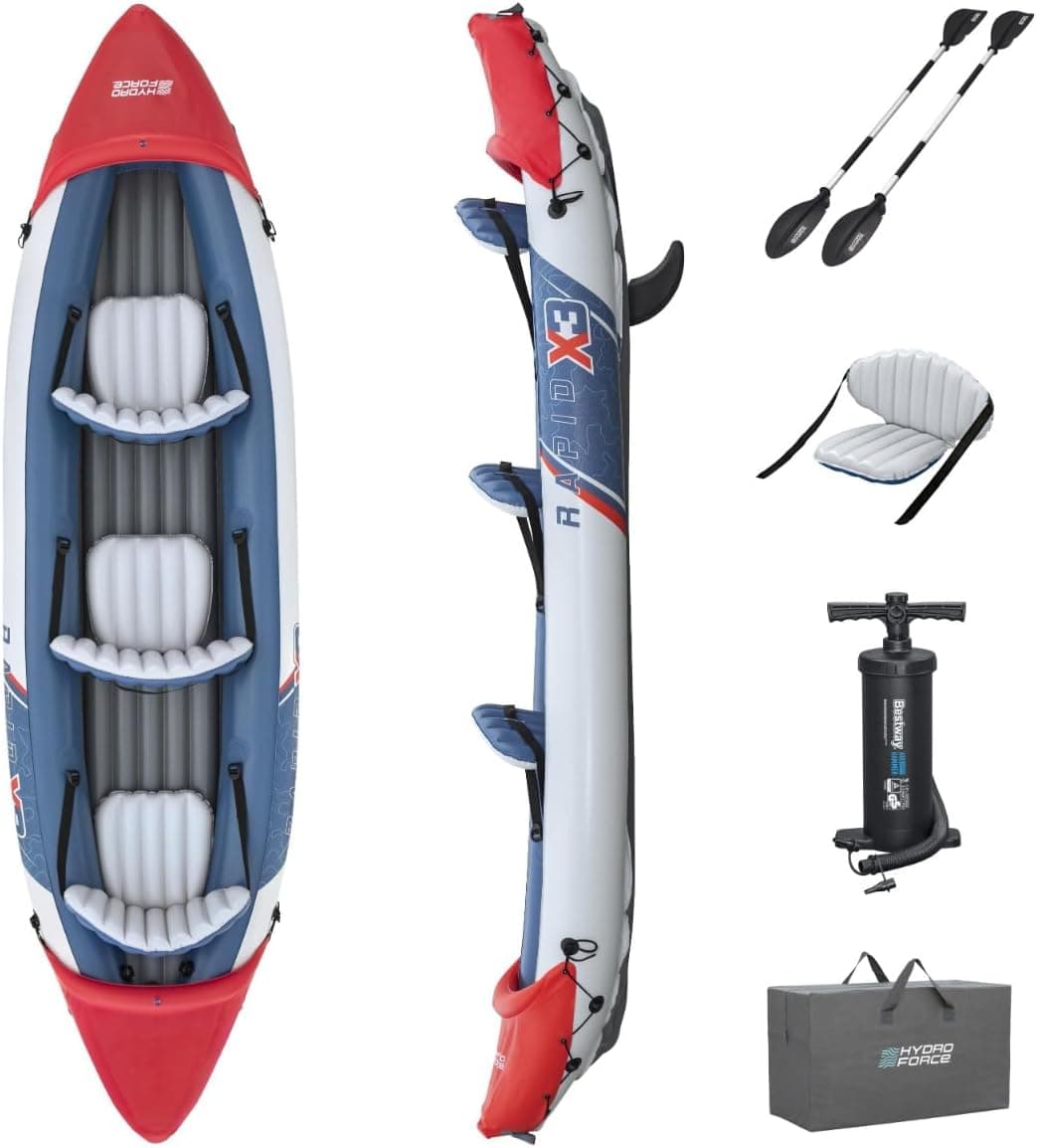 Bestway Conjunto de caiaque Rapid X3 de 12'6" x 39"/3,81 BR 1,00 m