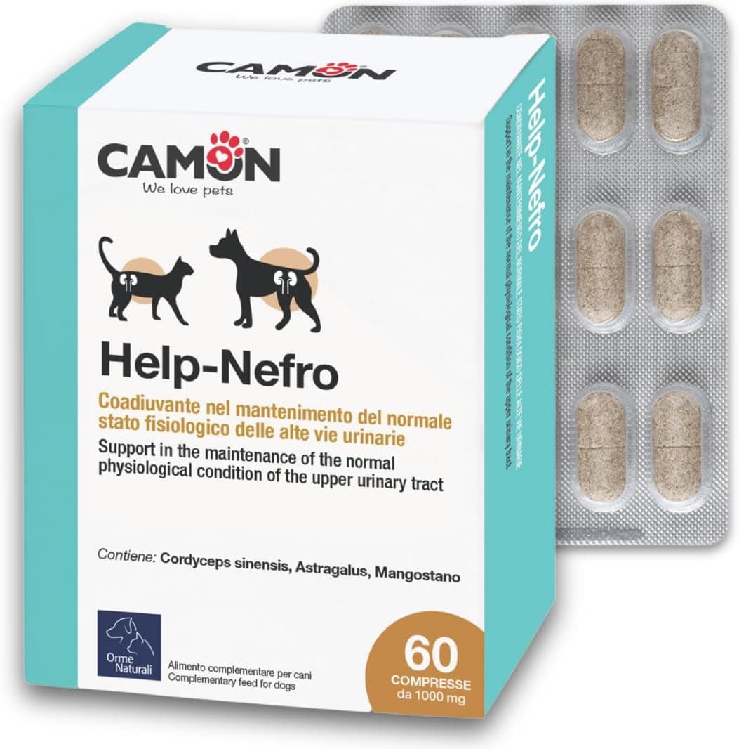 Camon Help Nefro 60 comprimidos. Apoio à função renal de cães e gatos