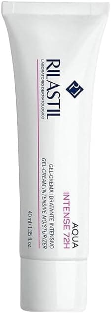 Rilastil - Aqua Intense 72 horas, gel - creme facial hidratante intensivo, com ácido hialurónico, HydraBoost e Ceramidas, para todos os tipos de pele, mesmo sensíveis, testados dermatologicamente - 40