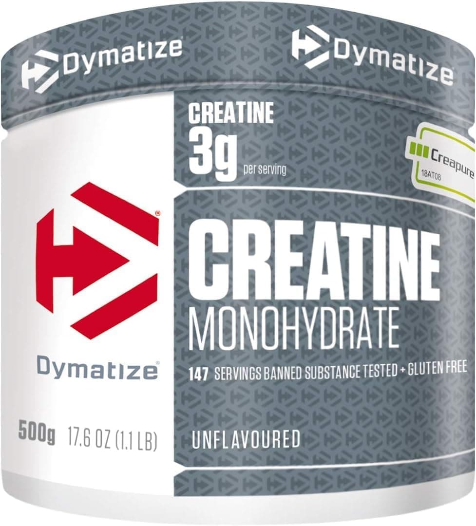 Dymatize Creatine Monohydrate Unflavoured Powder 500 g - 100 % Creapure Creatine - Aminoácidos - Creatina