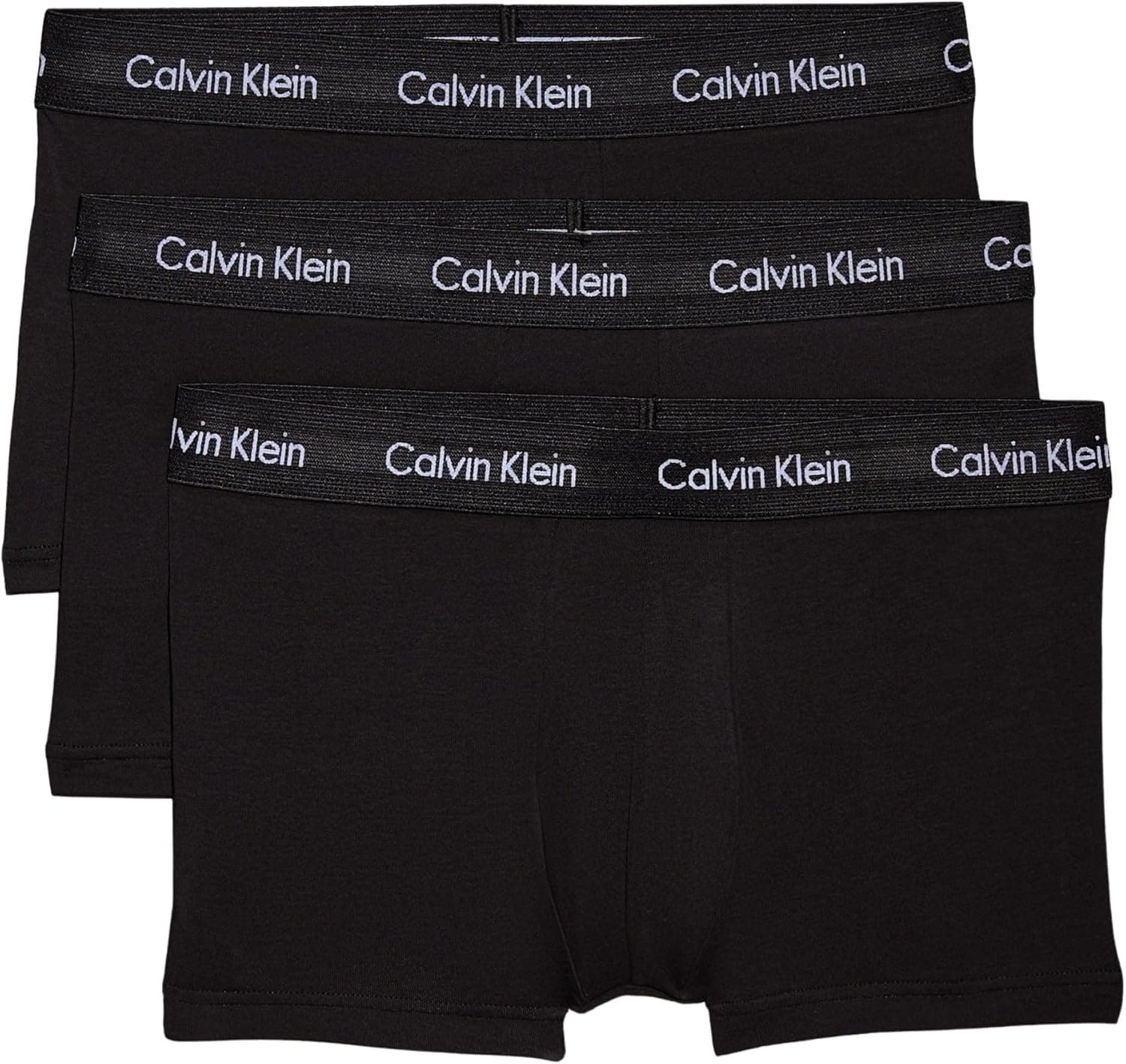 Calvin Klein Low Rise Trunk 3pk 0000u2664g boxers para homem, embalagem de 3