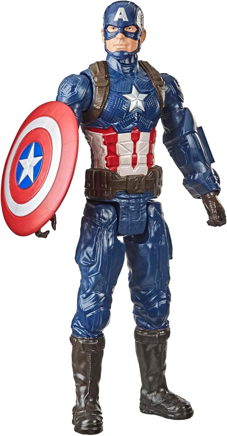 Avengers - Marvel Avengers Titan Hero Series - Figura de ação de capitão América de 30 cm, idade: 4