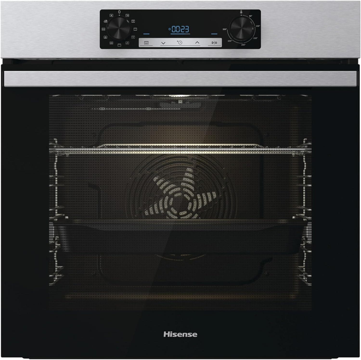Hisense BI62216AXE2 | Forno hidrolítico em inox com 77 L, guia telescópica e funções simultâneas